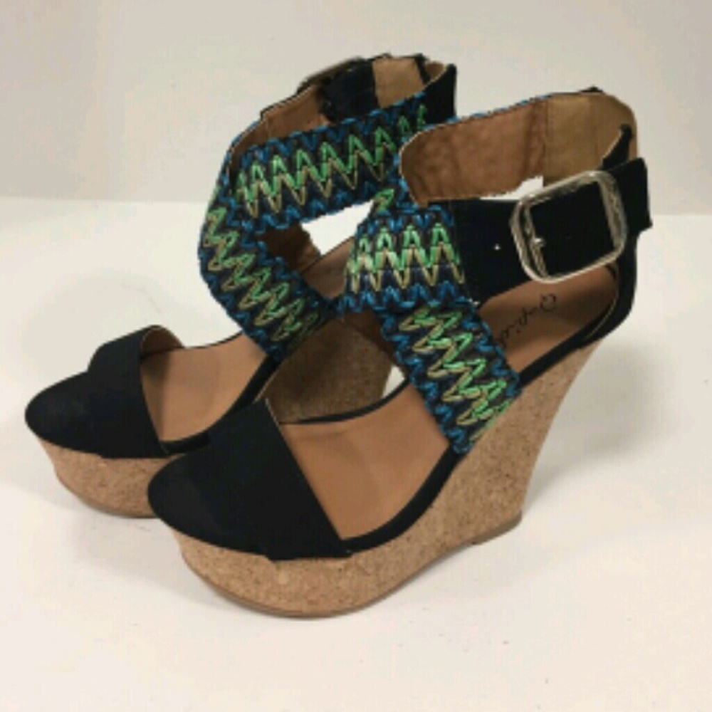 Qupid Wedge Shoes